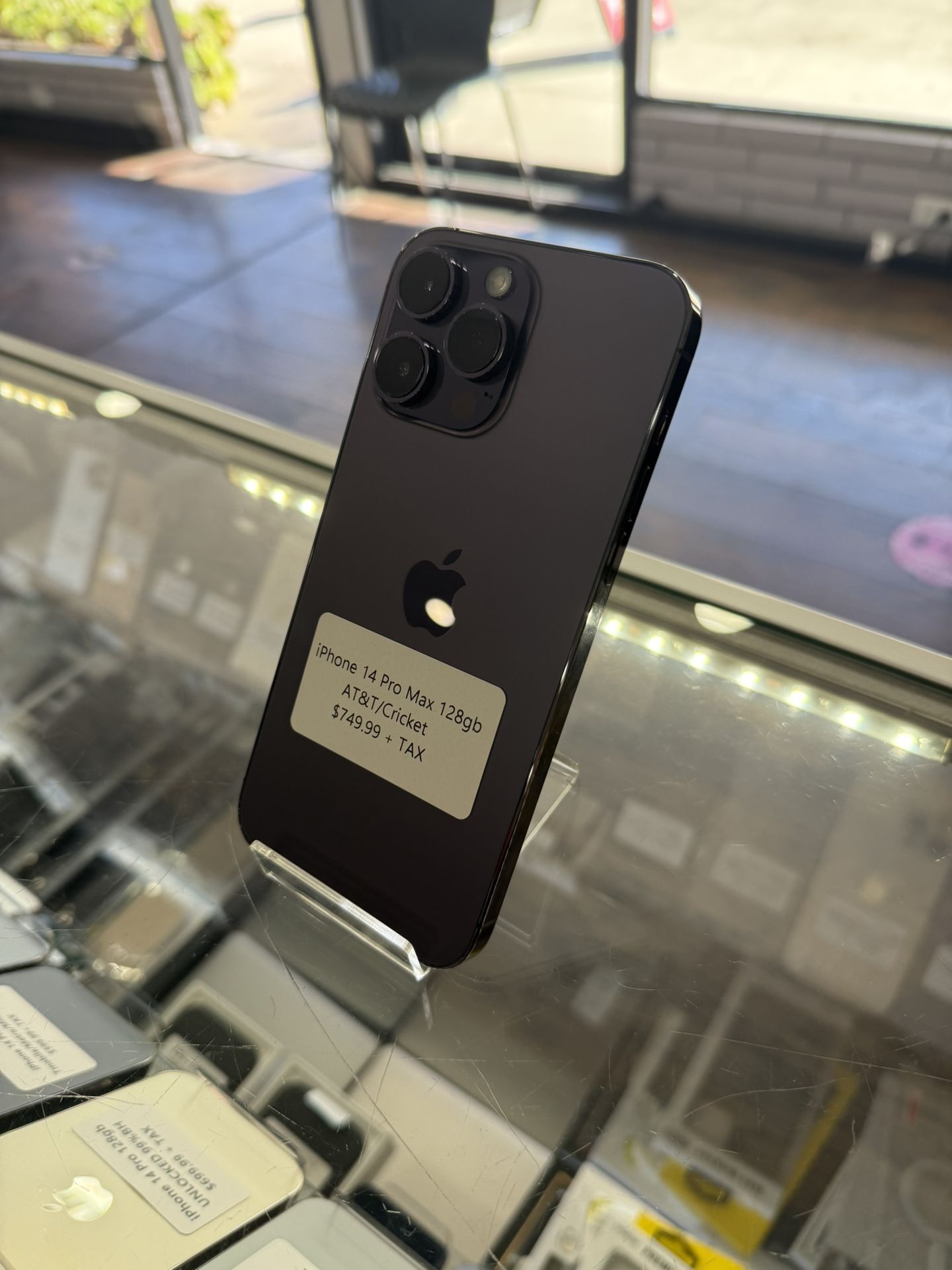 iPhone 14 Pro Max 128gb AT&T/CRICKET 100% BATTERY HEALTH