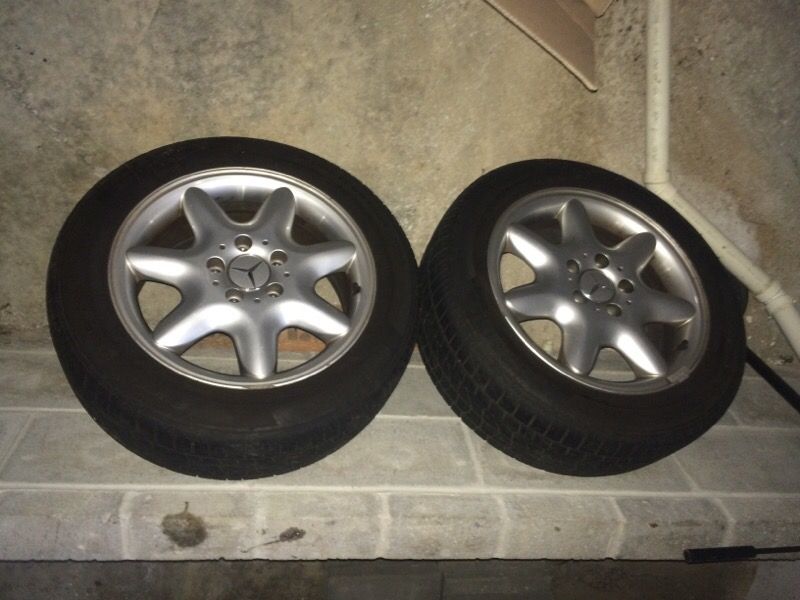 Mercedes rims 16" and continental tires