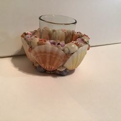Seashell Tea Light Candle Holder Price Reduced 