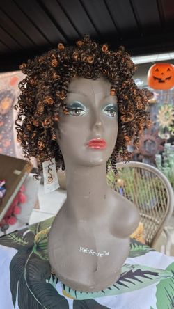 Curly Hair Wig Jheri curl 80s Halloween Cosplay