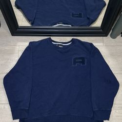 Vintage 1990s AND1 Reverse Weave Patched & Embroidered Logo Sweatshirt