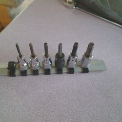 Snap-on Tools 6pc SAE 3/8"dr Standard Hex Driver Set 1/8"-5/16"