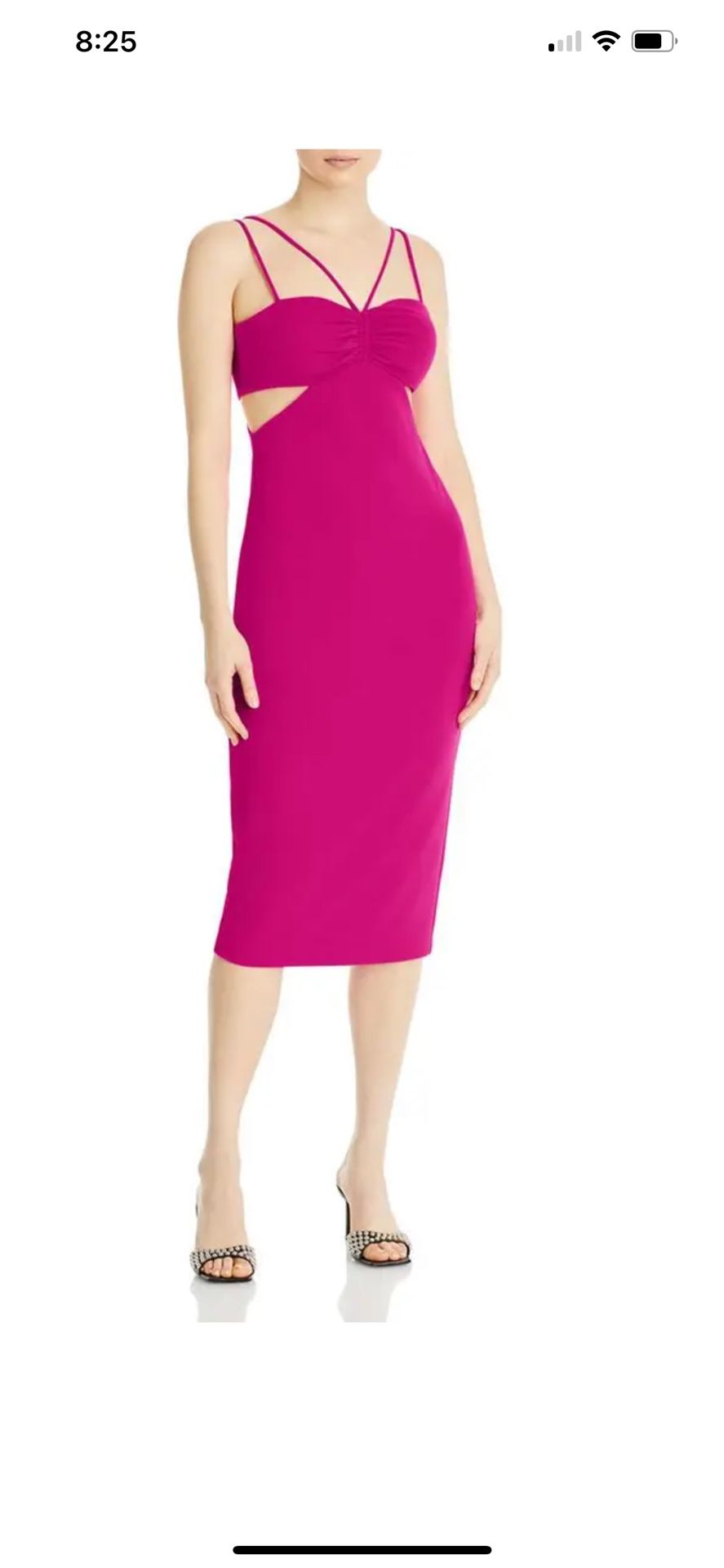 New Aqua Pink Cutout Party Dress Size 6 M