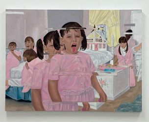 Original XL Acrylic Paninting “Boy’s UGHH”  (Darla, Little Rascals)