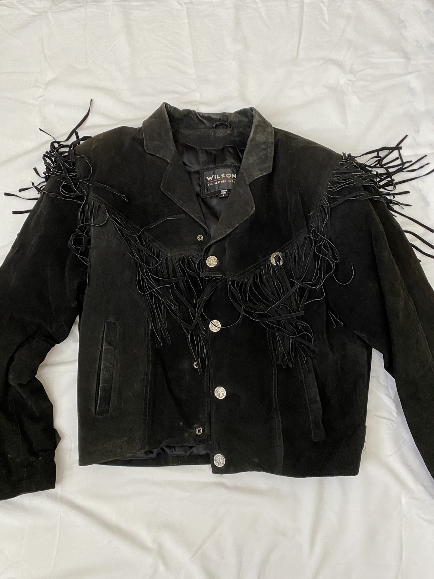 Wilsons leather Jacket Size Large
