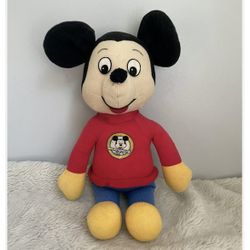 Vintage Disney Mickey Mouse Plush Toy Mickey Mouse Clubhouse 