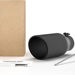 3.5” Inlet Exhaust Tip, 5” Outlet 12” Length Stainless Steel Black
3.5 inch Inlet 5" Outlet 12" Overall Length Exhaust Tailpipe with Black Powder(802)
