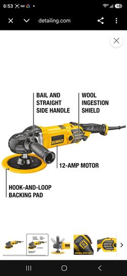 DEWALT
DeWalt Variable Speed Rotary Polisher with Soft Start DWP849X