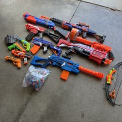 Nerf Toy Guns Lot 