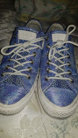 Blue converse size 9 woman