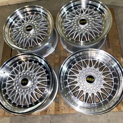 BBS SUPER RS STYLE WHEELS  Set of 4 19x9.5J Rims 5x112 +38 Offset 66.6CB