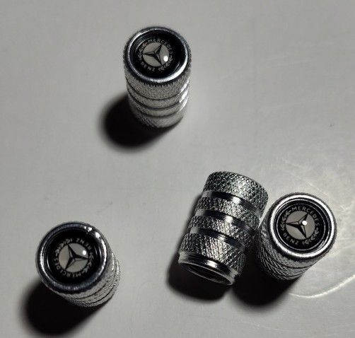Set Of 4 New Wheel Tire Caps Air Valve Stem Cover For Mercedes Benz 