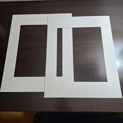 BRIGHT WHITE MATTES FOR 11 x 14" FRAMES 