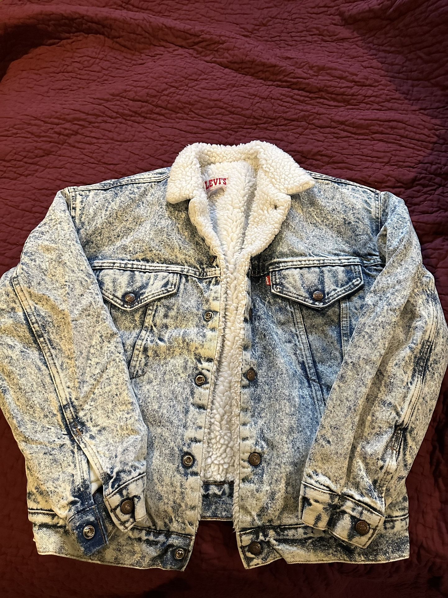 1980s Levi’s Acid Wash Sherpa Lined Jacket