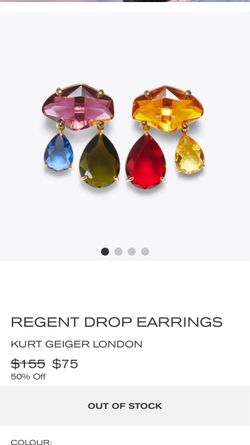 Kurt Geiger London Regent Drop Earrings