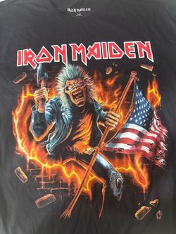 Iron Maiden USA T-Shirt Large New!
