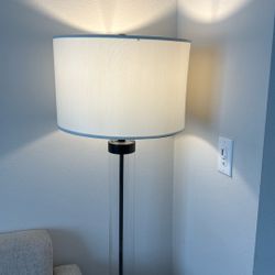 Crate & Barrel Floor Lamp – Glass Base – Great Condition Moving Sale