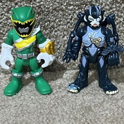 Power Rangers Imaginext Green Baboo set of 2 