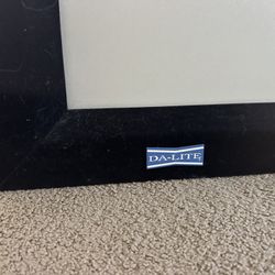 Premium Brand DA-LITE matte white 110” diagonal Projection screen!