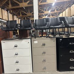 FireKing Fireproof Gun Ammo Storage Metal Lateral & Vertical Filing Cabinets 2,3,4,drawers W/keys 