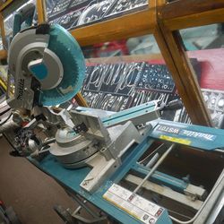 Makita LS1216L 12″ Dual Slide Compound Miter Saw With Laser and stand WST01 890003-1