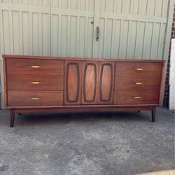 Mid century 9 drawers dresser credenza