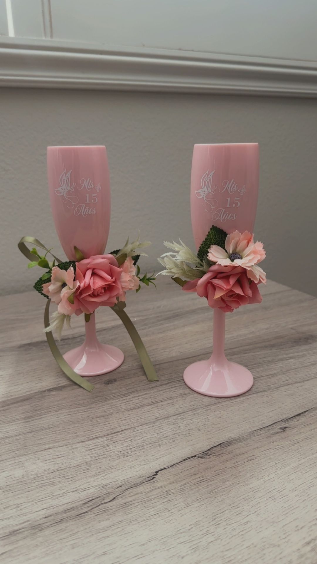 Quinceanera Toasting Glasses