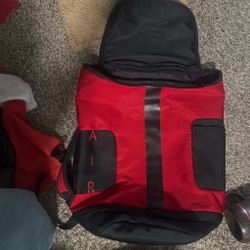 Large red Jordan bag