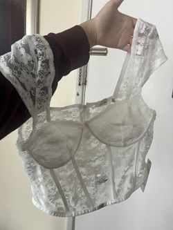 Women’s white corset top new
