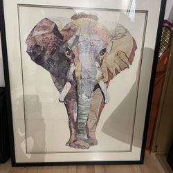Elephant 3d Framed 