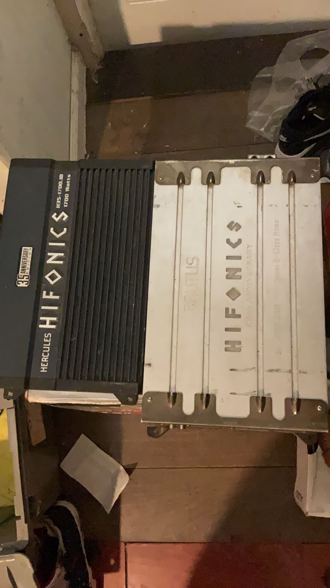 Hifonics Brutus 25th Anniversary Bxi 2008D 2000 Watts And Hercules 35th Anniversary 1700 Watts Amp