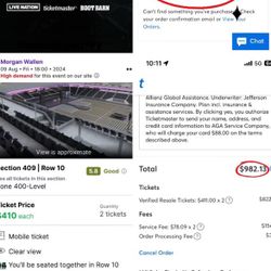 Morgan Wallen 2 Tickets