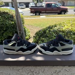 Jordan 4 RM "Black/Gym Red/Sail/Coconut Milk" Preschool Boys' Shoe