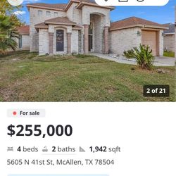 2 Level  4 Bedroom 3 Bath Custom Home For Sale