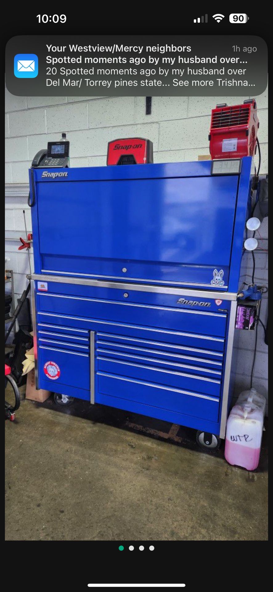 Snap-on Tool Box With Hutch Toolbox