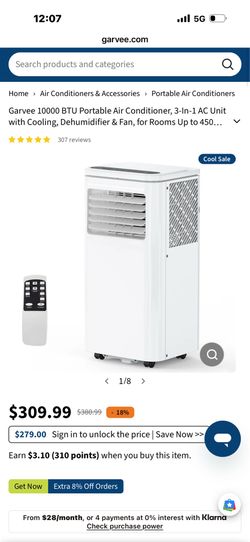 New portable air conditioner ( 10000 BTU)
