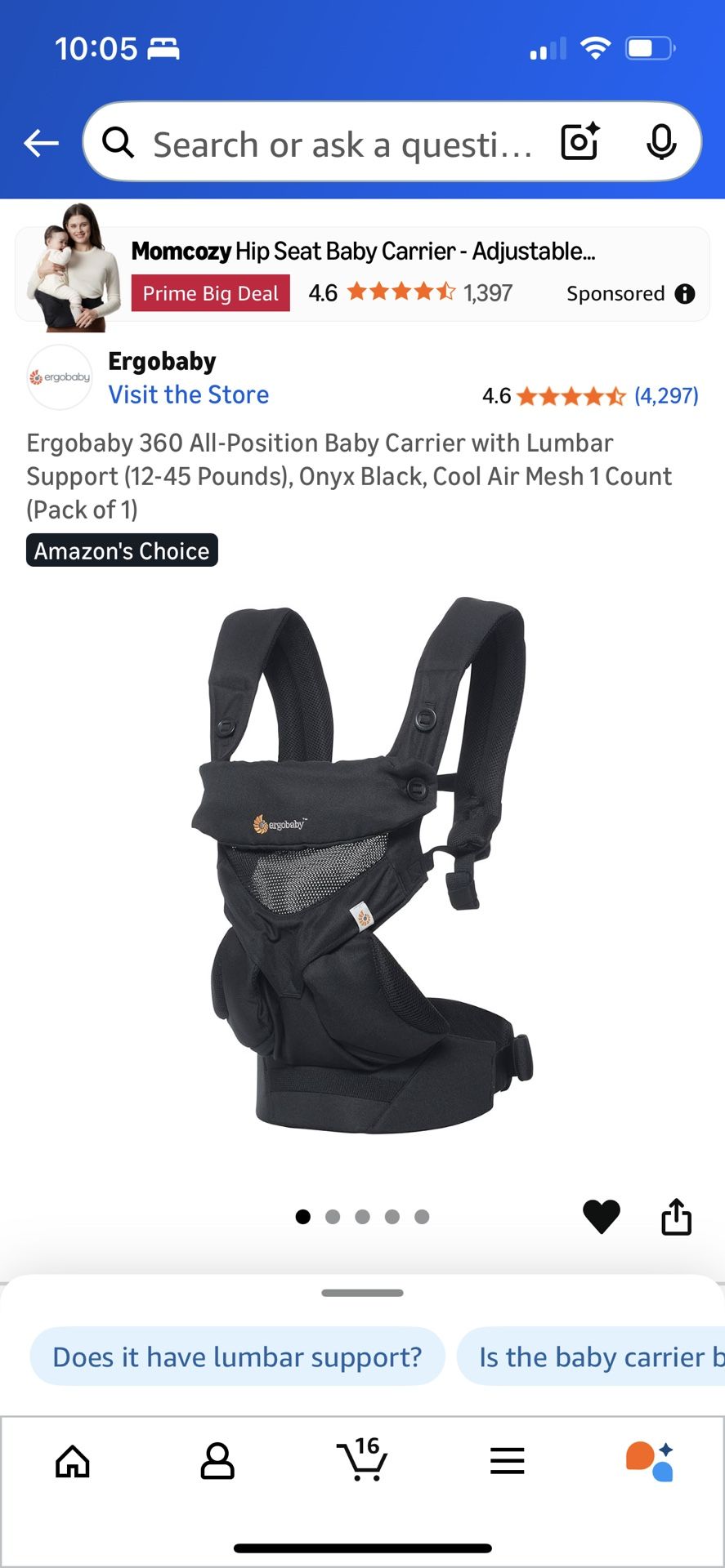 Ergobaby 360 All-Position Baby Carrier