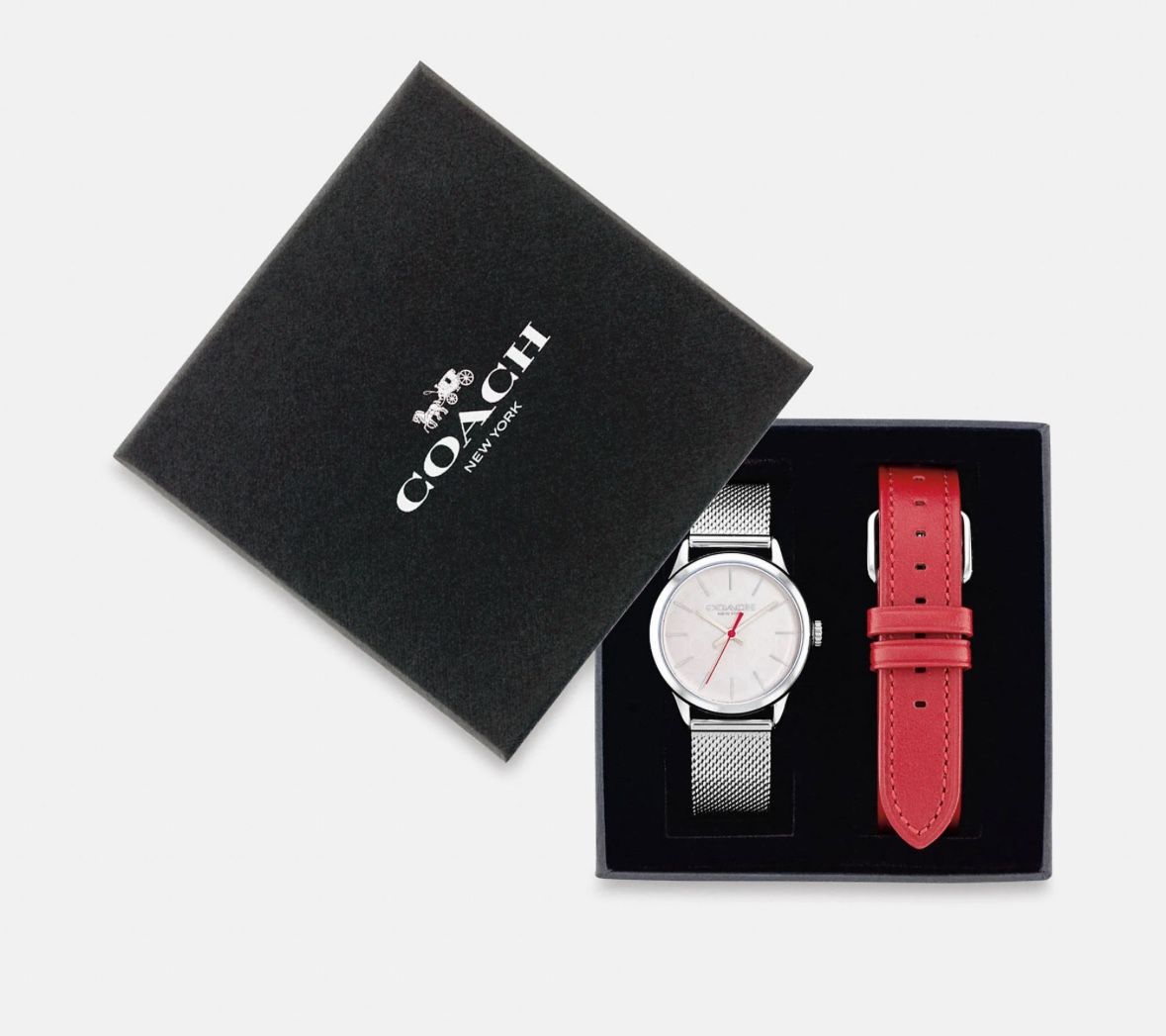 NWT COACH Women Ruby Watch Gift Set, 32 Mm