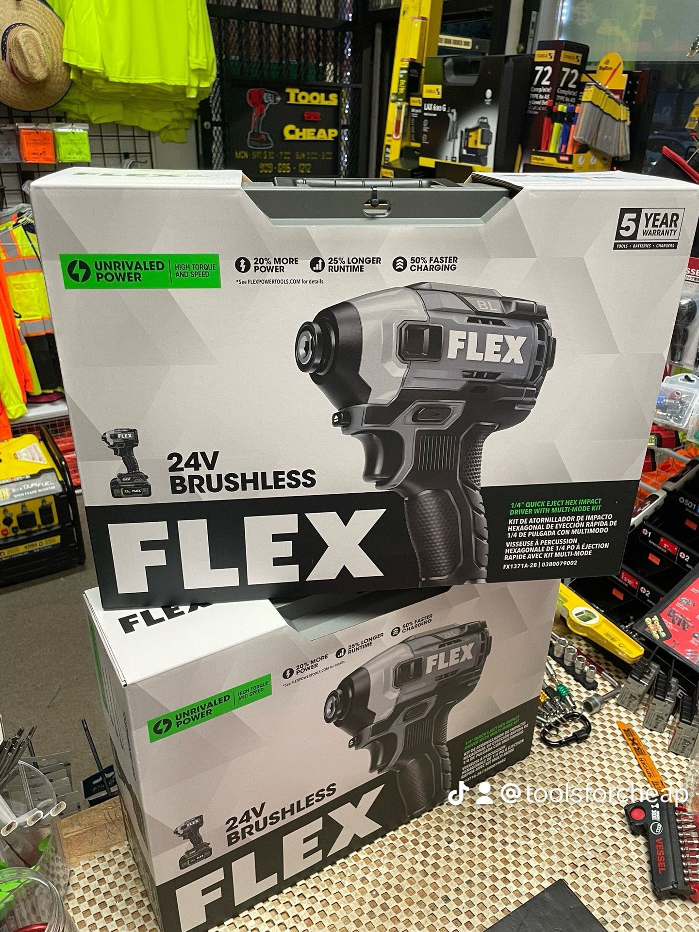 FLEX 1/4-In. Quick Eject Hex Impact Driver With Multi-Mode Kit. $249 ( INCLUDES BATTERY & CHARGER )