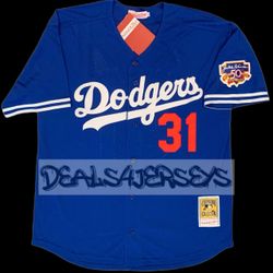 Piazza Dodgers Blue Jersey