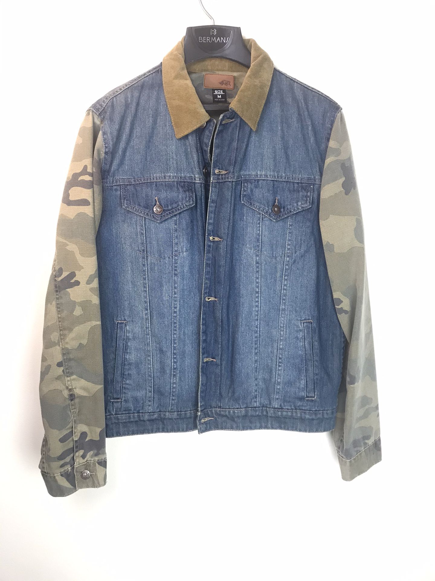 Camo denim jacket