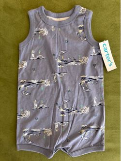 New Carters Romper Blue