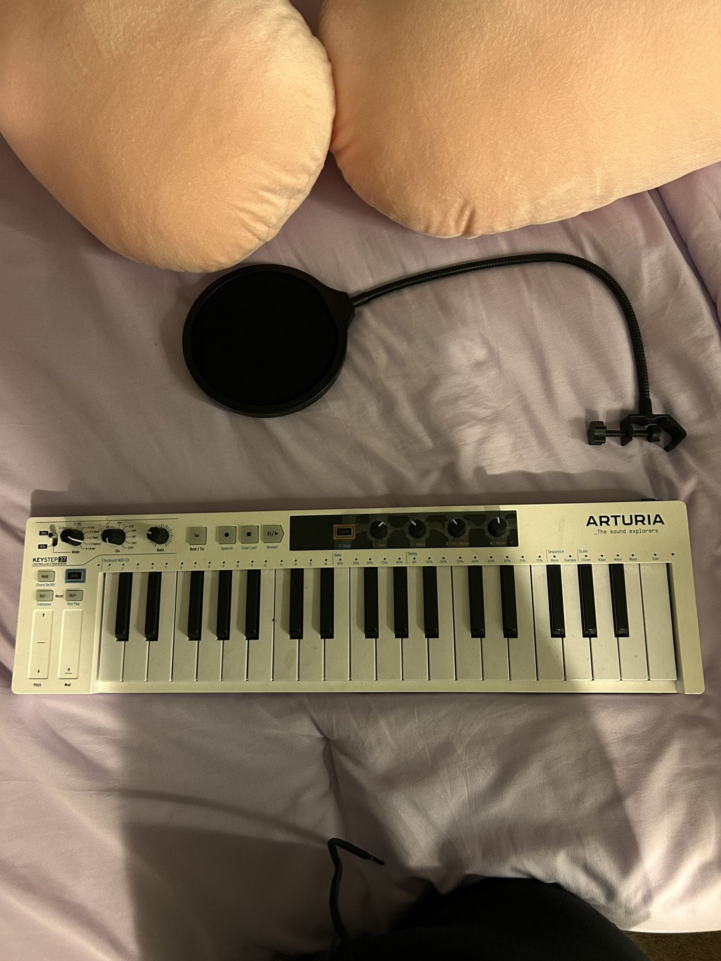 Arturia Keystep 37 plus 2 Isolators For Mic