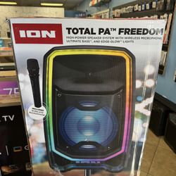 ION Total Freedom Speaker with stand and Mic