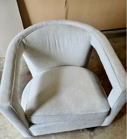 Brand New white swivel  accent chair