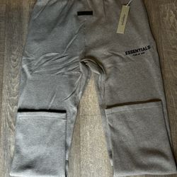 Essential Dark Oatmeal Relaxed Sweatpants Size Large