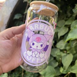 Kuromi Glass Cup