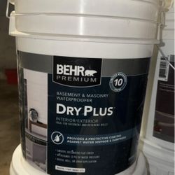 BEHR White Flat Interior/Exterior Dry Plus Basement & Masonry Waterproofer