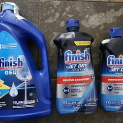 Finish Dishwasher Gel And Rinse Aid