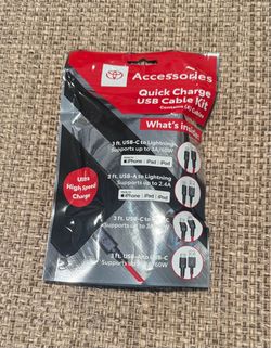 New Toyota Quick Charge USB Cable Kit 4-Pack